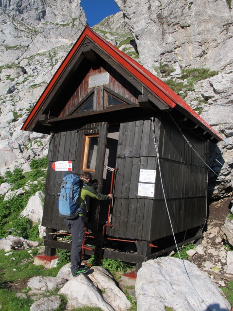 Christian beim Bivacco Nogara, 1.850 m (17. Aug.)