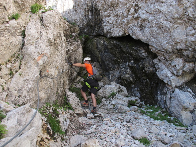 Via Ferrata Italiana al Mangart: David (17. Aug.)