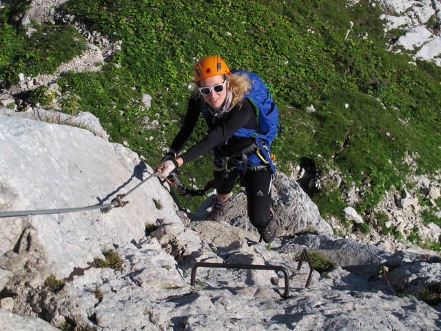 Via Ferrata Italiana al Mangart: Sabrina (17. Aug.)