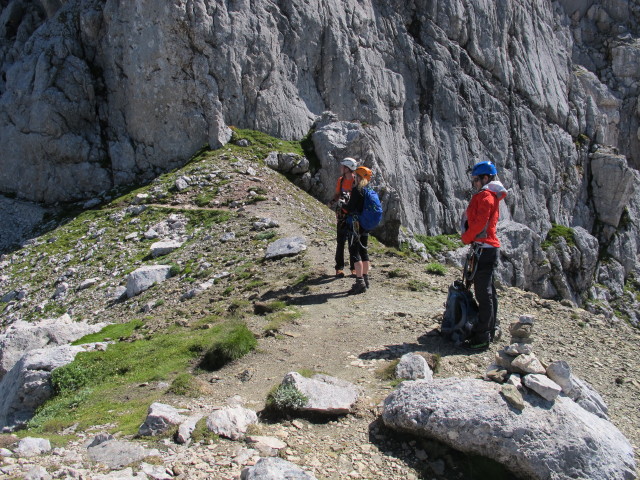 Ferrata Slovena: David, Sabrina und Christian (17. Aug.)