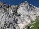 Sabrina und Christian zwischen Bivacco Nogara und Via Ferrata Italiana al Mangart (17. Aug.)