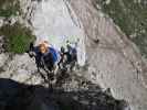 Via Ferrata Italiana al Mangart: Sabrina und Christian (17. Aug.)