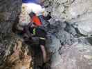 Via Ferrata Italiana al Mangart: David in der Höhle (17. Aug.)