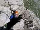 Via Ferrata Italiana al Mangart: Sabrina in der Höhle (17. Aug.)