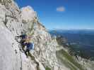 Via Ferrata Italiana al Mangart: Christian und Sabrina (17. Aug.)