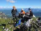 Sabrina, David und Christian bei der Via Ferrata Italiana al Mangart (17. Aug.)