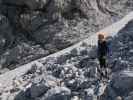 Sabrina zwischen Via Ferrata Italiana al Mangart und Ferrata Slovena (17. Aug.)