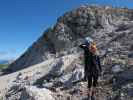 Christian und Sabrina zwischen Via Ferrata Italiana al Mangart und Ferrata Slovena (17. Aug.)