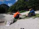 David, Sabrina und Christian beim Lago del Predil (17. Aug.)