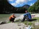 David und Christian beim Lago del Predil (17. Aug.)