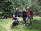 Erich, Martin, Christina und ich am Kogel, 1.289 m