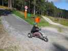 Renate auf der Roller- und Mountaincartbahn