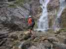 Rotschitzaklamm-Klettersteig: David beim Einstieg