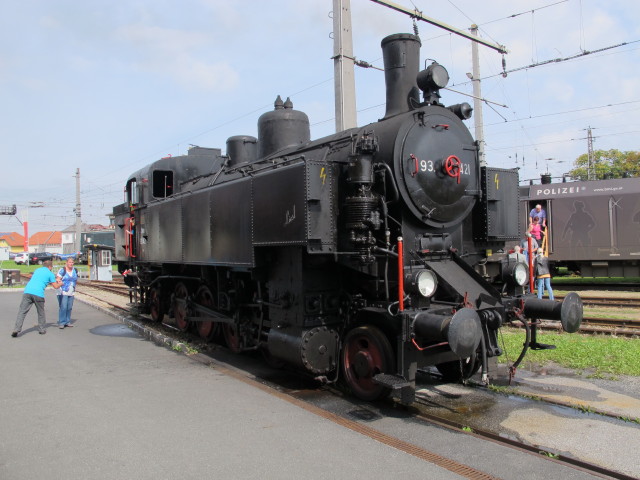 Dampflok 93.1421 im Eisenbahnmuseum Sigmundsherberg, 435 m