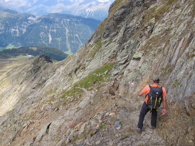 Axel auf Weg 17 zwischen Jaufenspitze und Jaufenpass