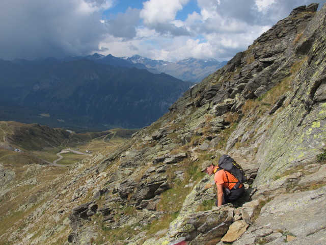 Axel auf Weg 17 zwischen Jaufenspitze und Jaufenpass