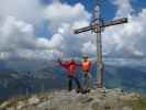 Axel und ich auf der Jaufenspitze, 2.480 m