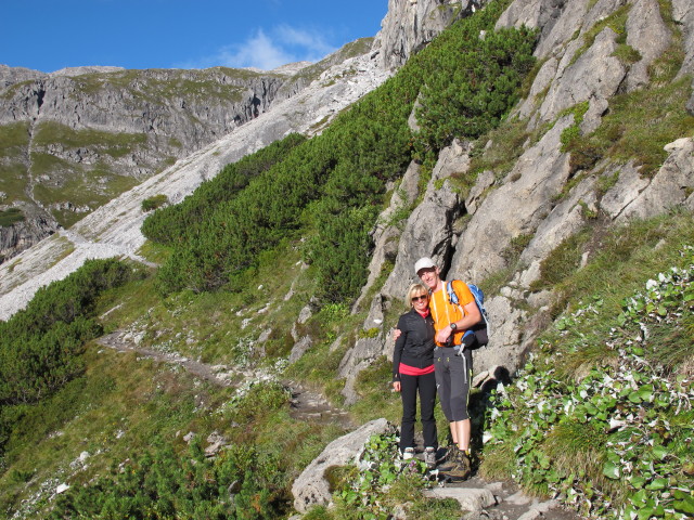 Corinna und Andreas auf Weg 02 zwischen L&uuml;nersee und Totalph&uuml;tte