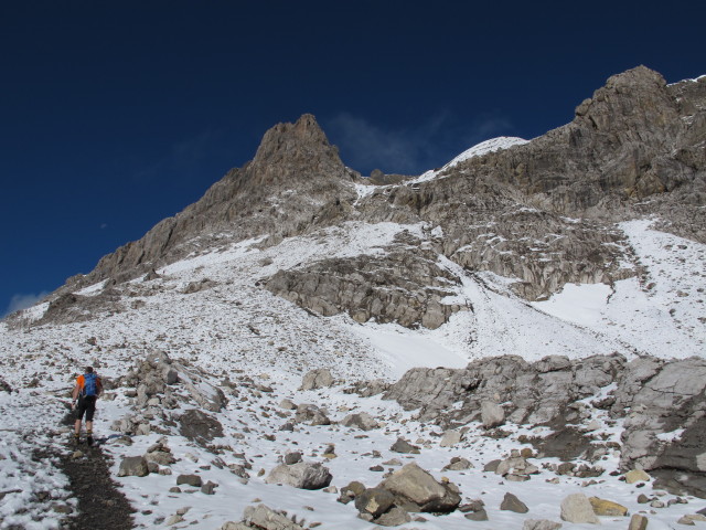 Andreas auf Weg 02 zwischen Totalph&uuml;tte und Schesaplana