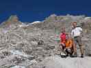 Corinna, Andreas und ich zwischen Totalphütte und Schesaplana