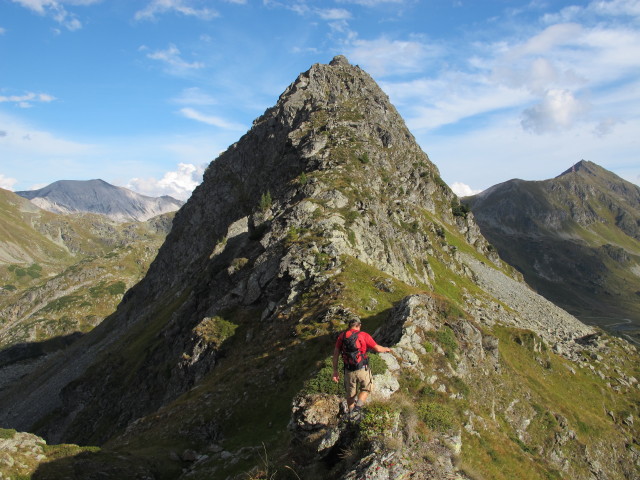 Axel am Nordwestgrat der Wurmwand