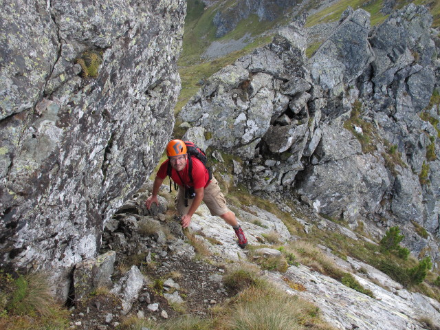 Axel am Nordwestgrat der Wurmwand