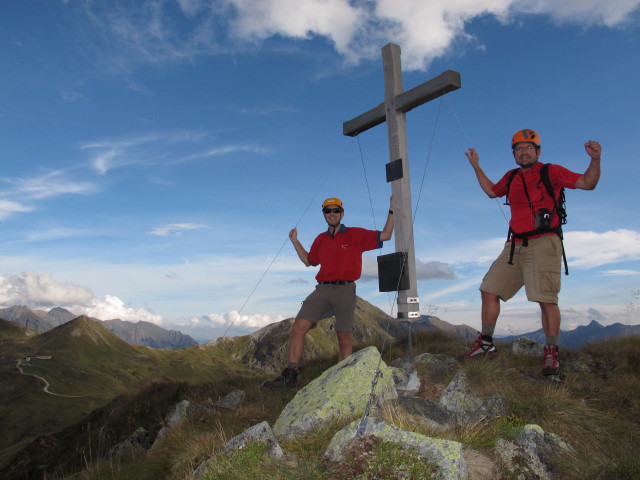 Ich und Axel auf der Wurmwand, 2.195 m