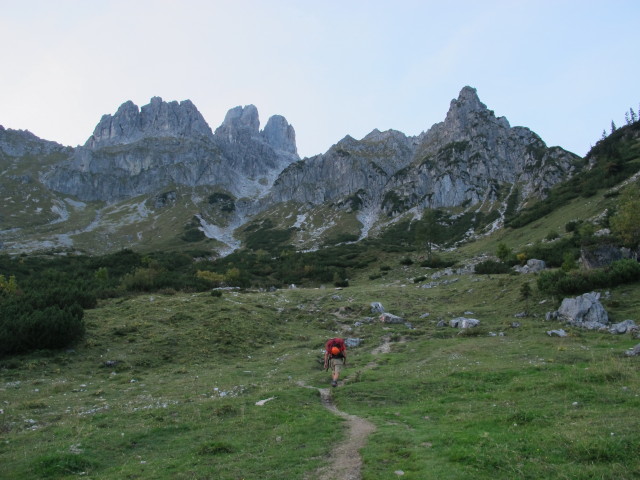 Axel auf Weg 611 zwischen Aualm und Hofp&uuml;rglh&uuml;tte (19. Sep.)