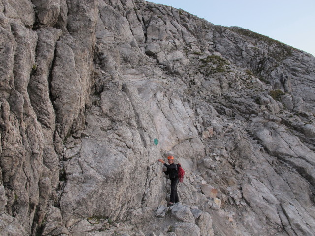 Axel am ersten Vorbau der Bischofsm&uuml;tze (20. Sep.)