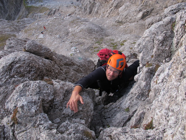 Axel am zweiten Vorbau der Bischofsm&uuml;tze (20. Sep.)