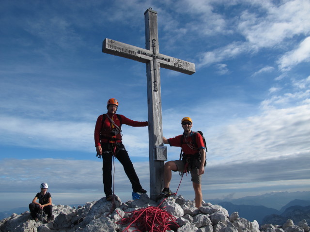 Axel und ich auf der Gro&szlig;en Bischofsm&uuml;tze, 2.458 m (20. Sep.)
