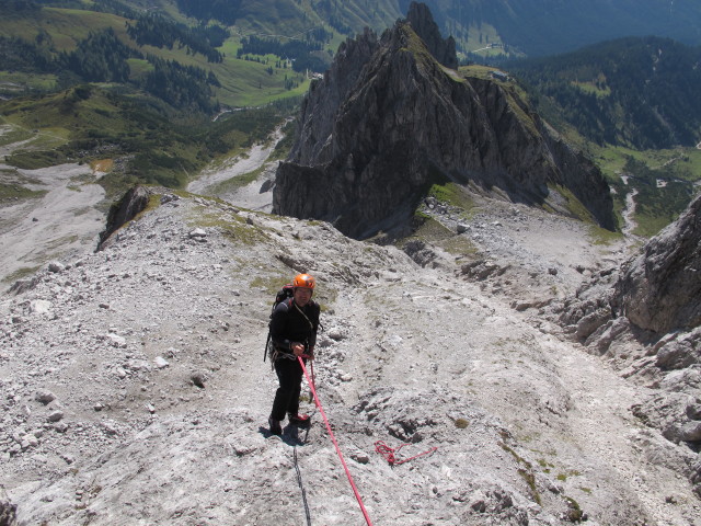 Axel am zweiten Vorbau der Bischofsmütze (20. Sep.)