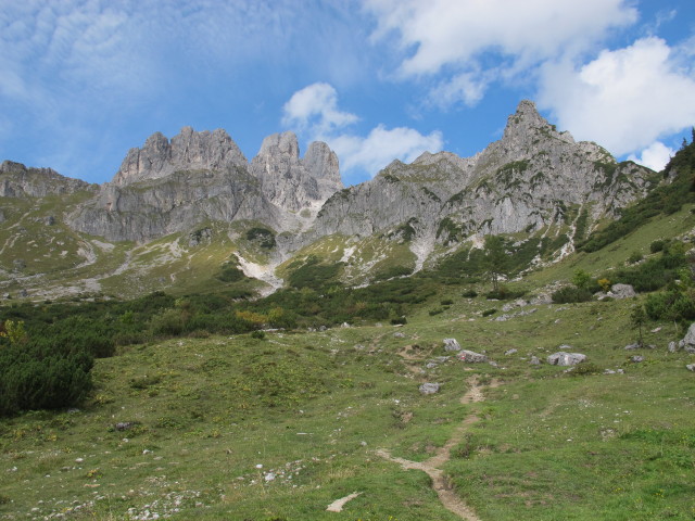 Weg 611 zwischen Hofp&uuml;rglh&uuml;tte und Aualm (20. Sep.)