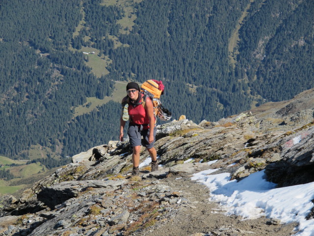 Gudrun zwischen Oberstkogel und Zischgeles (27. Sep.)