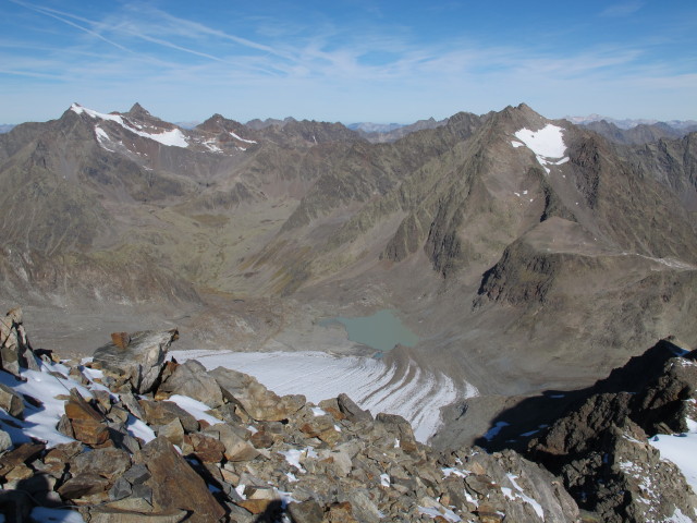 vom Längentaler Weißer Kogel Richtung Nordwesten (28. Sep.)