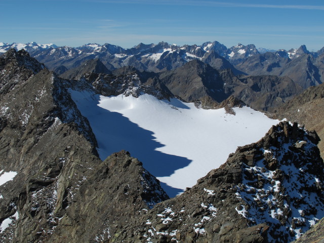 Bachfallenferner vom Längentaler Weißer Kogel aus (28. Sep.)