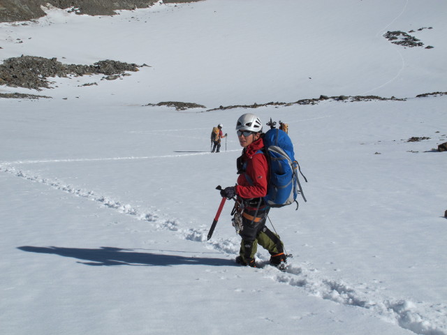 Gudrun, Anna und Christoph am L&auml;ngentalferner (28. Sep.)