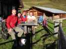 Christoph, Gudrun, Anna und ich auf der Schäfalm, 1.896 m (27. Sep.)