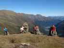 Anna, ich, Gudrun und Christoph am Dreizeiger, 2.388 m (27. Sep.)