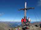 Christoph, Gudrun, Anna und ich am Zischgeles, 3.004 m (27. Sep.)