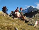 Ich, Gudrun und Anna im Inneren Schwarzjöchl, 2.696 m (27. Sep.)