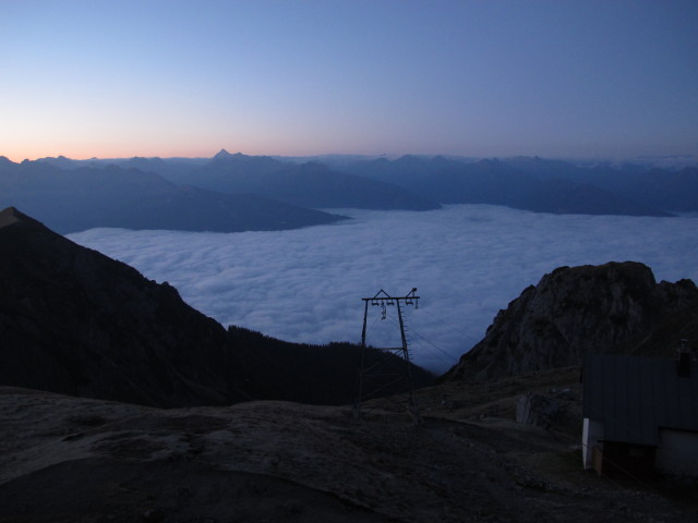 vom Guttenberghaus Richtung Süden (4. Okt.)