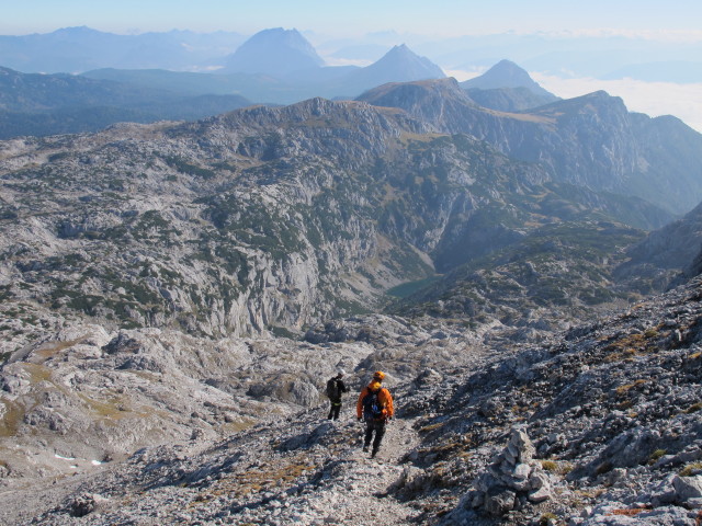 David und Erich zwischen Eselstein und Weg 674 (4. Okt.)