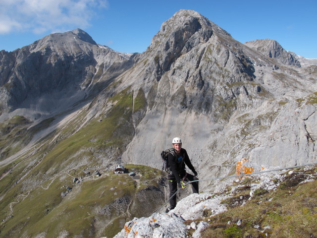 Austria-Klettersteig: David im Ausstieg (4. Okt.)