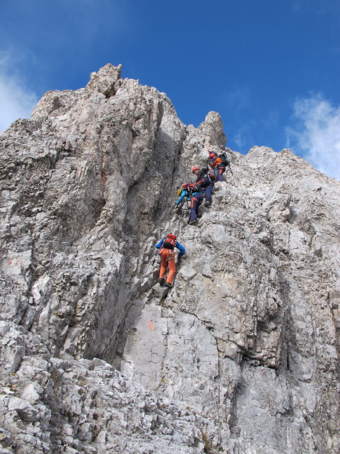 Ramsauer Klettersteig: zwischen Schmiedstock und Hoher Gamsfeldspitze (5. Okt.)