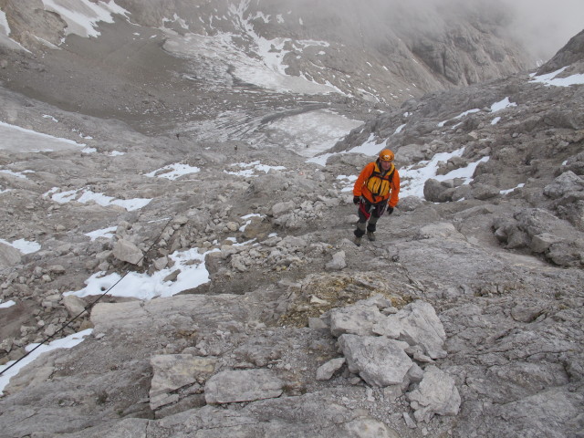 Erich auf Weg 618 zwischen Edelgrie&szlig;gletscher und Rosmariestollen (5. Okt.)