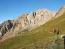 Erich und David auf Weg 618 zwischen Guttenberghaus und Jubiläums-Klettersteig (4. Okt.)