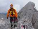 Ramsauer Klettersteig: Erich zwischen Hoher Gamsfeldspitze und Niederer Gamsfeldspitze (5. Okt.)