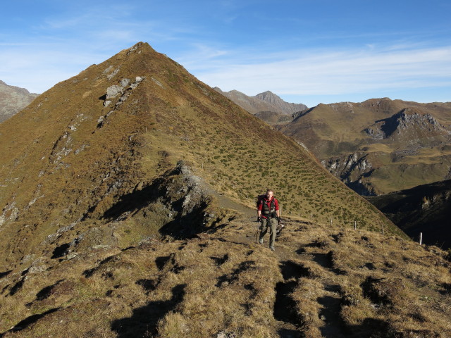 Christoph zwischen St&ouml;cklalm und Naviser Kreuzj&ouml;chl (18. Okt.)