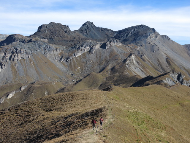 Christoph und Gudrun zwischen Naviser Kreuzj&ouml;chl und Griffjoch (18. Okt.)